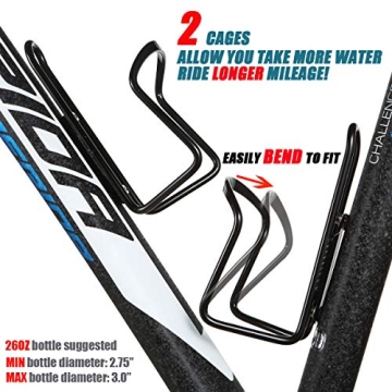 UShake Water Bottle Cages Lightweight and Durable Holders