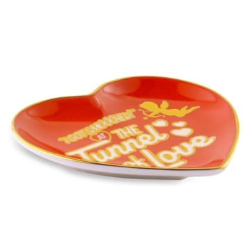 Cute Heart-Shaped Trinket Tray - Tunnel of Love Design