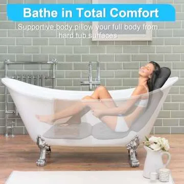 Full Body Bath Pillow for Ultimate Bathtub Comfort