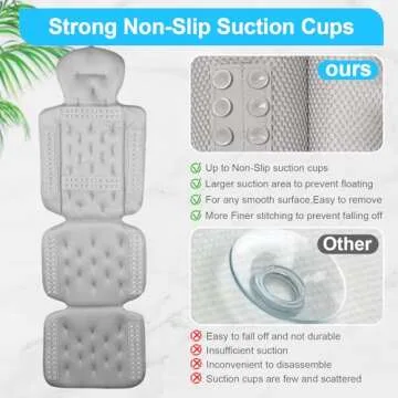 Full Body Bath Pillow for Ultimate Bathtub Comfort