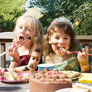 Fun Construction Temporary Tattoos for Kids Parties Gifts