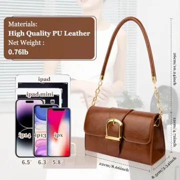 Stylish Faux Leather Shoulder Bag for Women