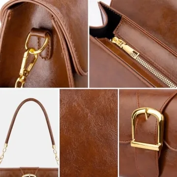 Stylish Faux Leather Shoulder Bag for Women