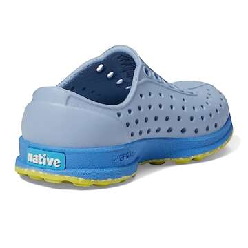 Native Shoes Kids Unisex Robbie (Toddler) Kids Robbie (Toddler) - Shoes for Kids - Synthetic Upper - Slip On Closure Alaska Blue/Resting Blue/Pickle Speckle Rubber 6 Toddler M