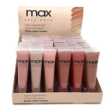 Cherimoya MAX Makeup Lip Polish Nude Gloss Set 6-pc