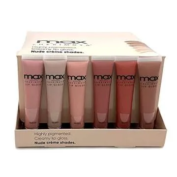 Cherimoya MAX Makeup Lip Polish Nude Gloss Set 6-pc