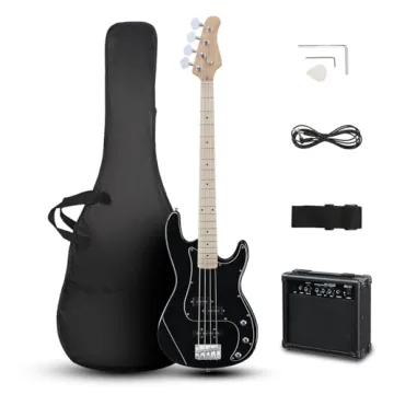 Ktaxon Full Size 4 String Bass Guitar Starter Kit with 20W AMP & Accessories