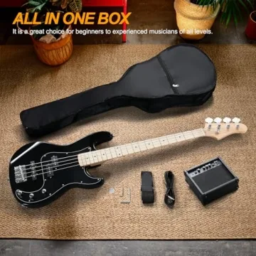 Ktaxon 4 String Bass Guitar Starter Kit with AMP