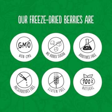 Freeze Dried Raspberry Pieces - Freeze Dried Raspberries - Raspberries Baking Chips - Freeze Dried Fruit - Dried Raspberries No Sugar Added Gluten free Non GMO vegan (1.34 oz) by Super Garden