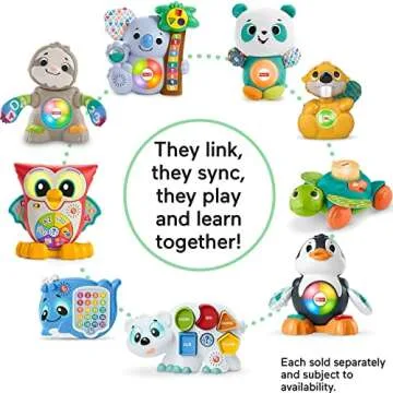 Fisher-Price Toddler Educational Toy Linkimals 1-20 Count & Quiz Whale Activity with Interactive Lights & Music for Ages 18+ Months