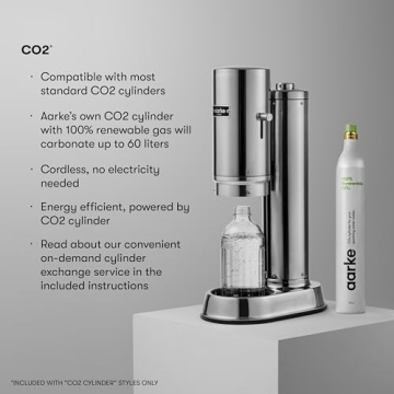 Stylish Aarke Carbonator Pro for Sparkling Water At Home