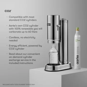 Stylish Aarke Carbonator Pro for Sparkling Water At Home