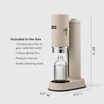 Stylish Aarke Carbonator Pro for Sparkling Water At Home