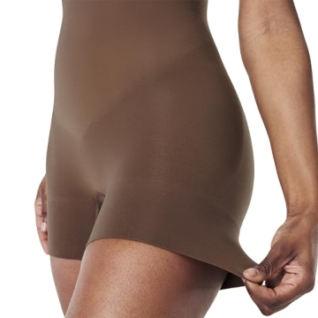 SPANX Seamless Higher Power Shorty - Comfortable Sculpting Shapewear for Women in Chestnut Brown