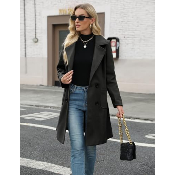 Cozy Women's Wool Blend Mid-Long Peacoat for Winter Style