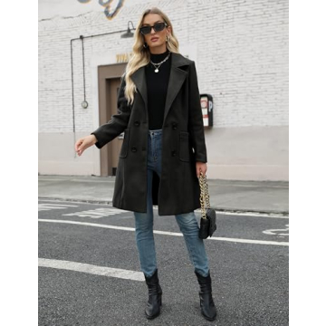 Cozy Women's Wool Blend Mid-Long Peacoat for Winter Style