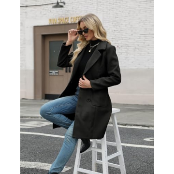 Cozy Women's Wool Blend Mid-Long Peacoat for Winter Style