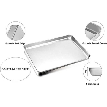 Durable TeamFar Baking Sheet with Rack Set for Healthy Cooking