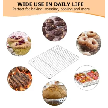 Durable TeamFar Baking Sheet with Rack Set for Healthy Cooking