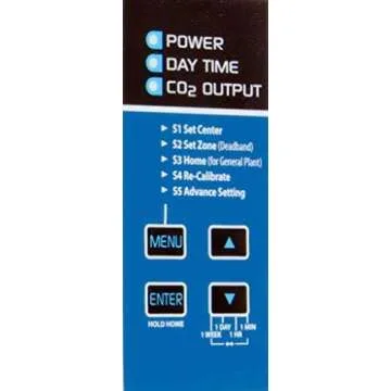 Autopilot APC8200 Hydroponics CO2 Monitor and Controller with 15-Inch Remote Sensor for Grow Rooms and Tents with Memory Tracker, Blue