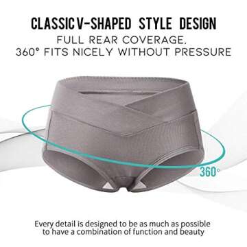 Mama Cotton Women's Under The Bump Maternity Panties Pregnancy Postpartum Maternity Underwear (Color...