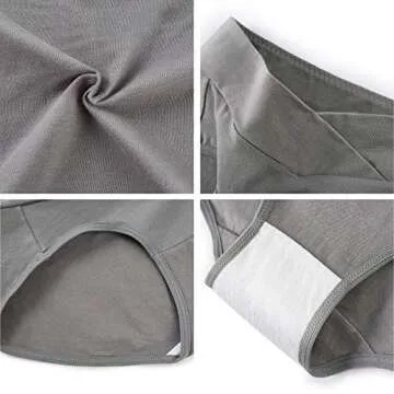 Mama Cotton Women's Under The Bump Maternity Panties Pregnancy Postpartum Maternity Underwear (Color-Multicolor-A 6 Pack, Size-XXL)