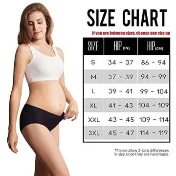 Mama Cotton Women's Under The Bump Maternity Panties Pregnancy Postpartum Maternity Underwear (Color-Multicolor-A 6 Pack, Size-XXL)