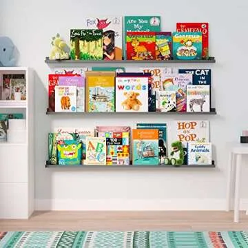 Wallniture Denver 46" Floating Shelves for Kids' Rooms