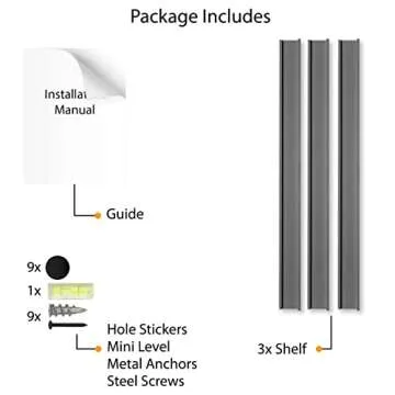 Wallniture Denver 46" Floating Shelves for Kids' Rooms