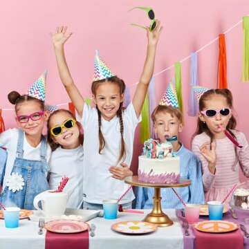 Groovy Party Plates for Fun Retro Celebrations