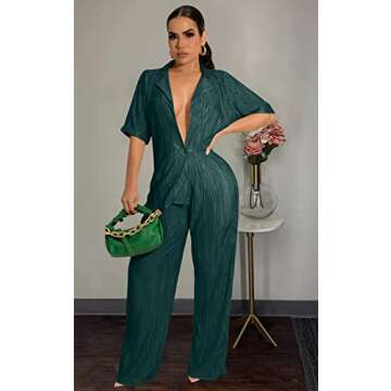 Halfword Women's 2 Piece Casual Outfit in Green for Spring