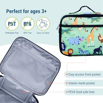 Wildkin Kids Insulated Lunch Box for School and Travel