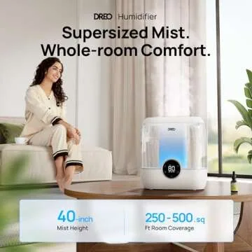 Dreo 6L Top Fill Humidifiers for Bedroom, 60H Runtime, 28 dB Quiet Supersized Cool Mist Humidifiers ...