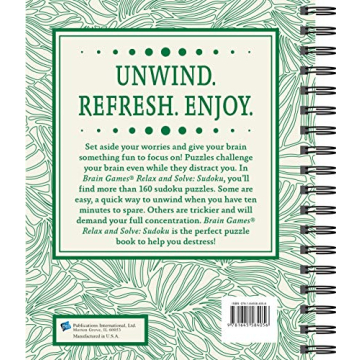 Engaging Brain Games Sudoku Book for All Ages - Ultimate Gift