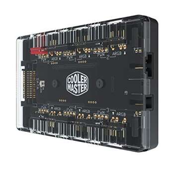 ARGB and PWM Fan HUB - 6 Ports for Cooling and Lighting