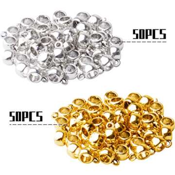 100pcs Column Spacer Beads for Jewelry Making Supplies