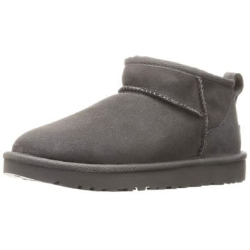 UGG Women's Classic Ultra Mini Boot - Cozy Grey Sheepskin Comfort