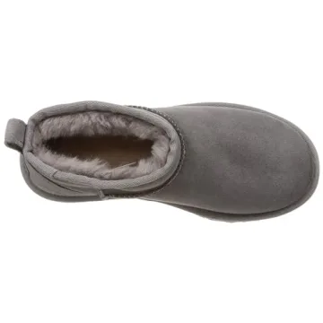 UGG Women's Classic Ultra Mini Boot Grey Sheepskin Comfort