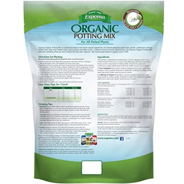 Espoma Organic Potting Mix for Indoor and Outdoor Plants