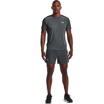 Under Armour Men's Launch 5-inch Shorts , Pitch Gray (012)/Reflective , Medium