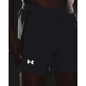 Under Armour Men's Launch 5-inch Shorts , Pitch Gray (012)/Reflective , Medium