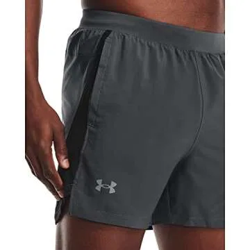 Under Armour Men's Launch 5-inch Shorts , Pitch Gray (012)/Reflective , Medium