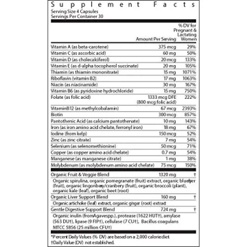 Rainbow Light Organic Prenatal Multivitamin for Expecting Moms