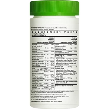 Rainbow Light Organic Prenatal Multivitamin for Expecting Moms