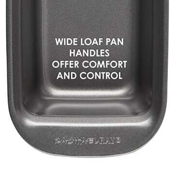Rachael Ray Bakeware Meatloaf/Nonstick Baking Loaf Pan with Insert, 9 Inch x 5 Inch, Gray