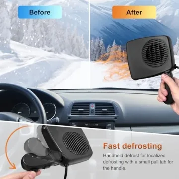 LARDERGO 12V Car Heater & Cooling Fan for Winter