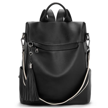 Telena Backpack Purse for Women, PU Leather Anti Theft Travel Backpack Purse Shoulder Bags with Tass...