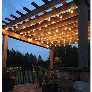 Clear Globe G40 Replacement Bulbs E12 Screw Base Light Bulbs 5W Globe Bulbs 1.5-Inch String Light Replacement Bulbs for Indoor Outdoor Patio Decor,Pack of 25