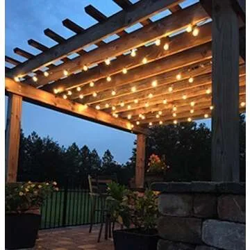 Clear Globe G40 Replacement Bulbs E12 Screw Base Light Bulbs 5W Globe Bulbs 1.5-Inch String Light Replacement Bulbs for Indoor Outdoor Patio Decor,Pack of 25