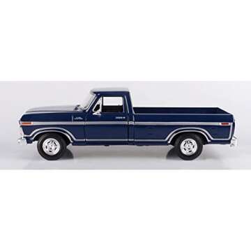 Motormax 1979 Ford F-150 Pickup Truck Dark Blue 1/24 Diecast Model Car